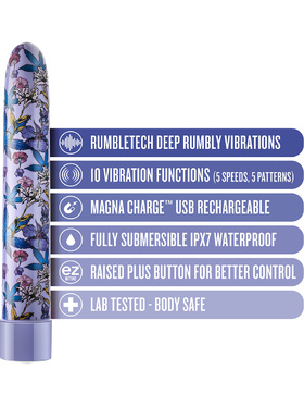 Blush Limited Addiction: Floradelic, Classic Slimline Vibrator