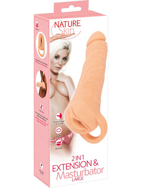 Nature Skin: 2in1 Extention + Masturbator, large