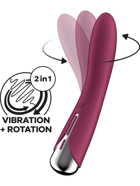 Satisfyer: Spinning Vibe 1, Rotating Vibrator, röd