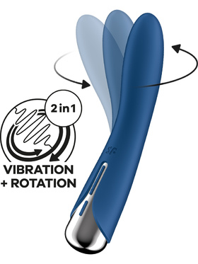 Satisfyer: Spinning Vibe 1, Rotating Vibrator, blå