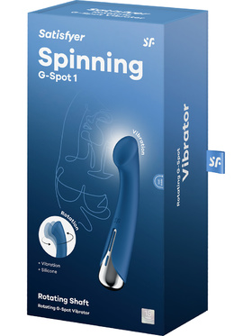 Satisfyer: Spinning G-Spot 1, Rotating Vibrator, blå