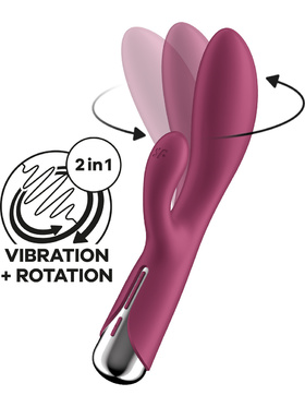 Satisfyer: Spinning Rabbit 1, Rotating Vibrator, röd