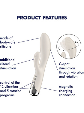 Satisfyer: Spinning Rabbit 1, Rotating Vibrator, vit