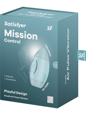 Satisfyer: Mission Control, Double Air Pulse Vibrator, blå