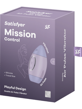 Satisfyer: Mission Control, Double Air Pulse Vibrator, lila