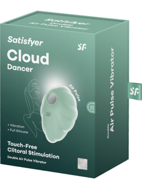 Satisfyer: Cloud Dancer, Double Air Pulse Vibrator, grön