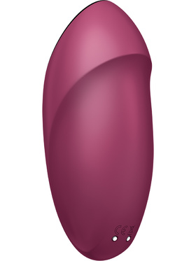 Satisfyer: Tap & Climax 1, Lay-On Vibrator, röd