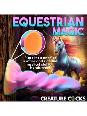 Creature Cocks: Moon Rider, Glow In The Dark Unicorn Dildo