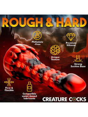 Creature Cocks: Demon Rising, Scaly Dragon Silicone Dildo