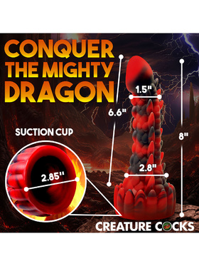 Creature Cocks: Demon Rising, Scaly Dragon Silicone Dildo