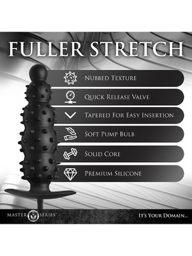 XR Master Series: Ass Puffer, Nubbed Inflatable Anal Plug