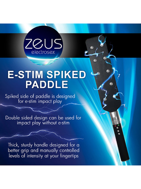 Zeus Electrosex: E-Stim Spiked Paddle