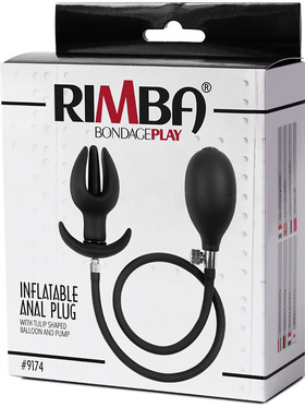 Rimba: Inflatable Anal Tulip-Shaped Plug with Pump