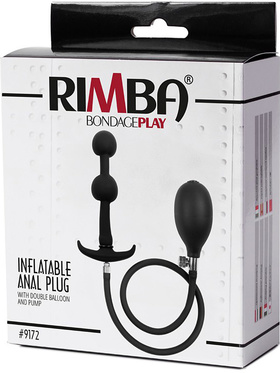 Rimba: Inflatable Anal Plug with Double Balloon & Pump