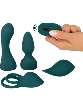 Couples Choice: RC Mini Vibrator with 4 Attachments