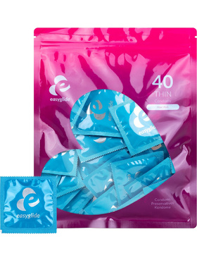 EasyGlide: Extra Thin Condoms, 40-pack