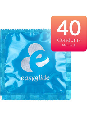 EasyGlide: Ribs and Dots Condoms, 40-pack