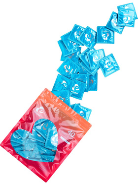 EasyGlide: Ribs and Dots Condoms, 40-pack