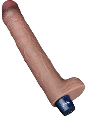 LoveToy: Real Softee, Silicone Vibrating Dildo, 26,5 cm
