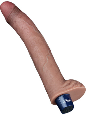 LoveToy: Real Softee, Silicone Vibrating Dildo, 27 cm