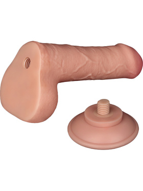 LoveToy: Sliding-Skin Dildo, 18 cm, ljus