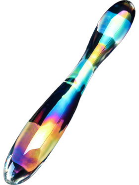 LoveToy: Twilight Gleam Glass Dildo, Double Delight