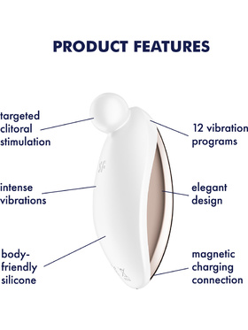 Satisfyer: Spot On 2, Lay-on Vibrator, vit