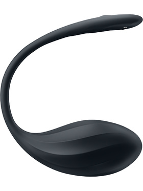 Satisfyer Connect: Ribbed Petal, Wearable Vibrator, svart
