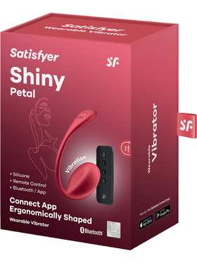 Satisfyer Connect: Shiny Petal, Wearable Vibrator, röd