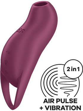 Satisfyer: Pocket Pro 1, Double Air Pulse Vibrator, röd