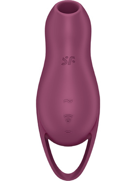 Satisfyer: Pocket Pro 1, Double Air Pulse Vibrator, röd