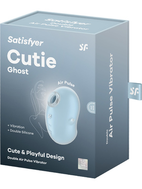 Satisfyer: Cutie Ghost, Double Air Pulse Vibrator, blå