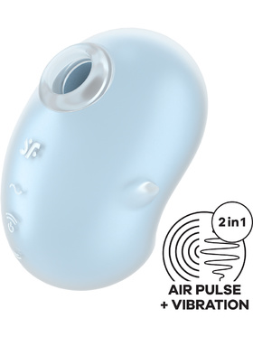 Satisfyer: Cutie Ghost, Double Air Pulse Vibrator, blå