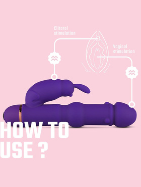 Teazers: Silicone Rabbit Vibrator, lila