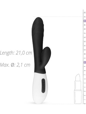 Teazers: Rabbit Vibrator, svart