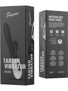 Teazers: Rabbit Vibrator, svart