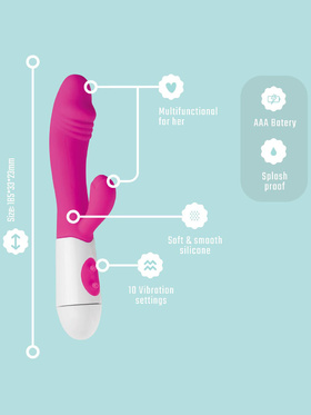 Teazers: Realistic Rabbit Vibrator, rosa