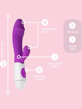 Teazers: Realistic Rabbit Vibrator, lila