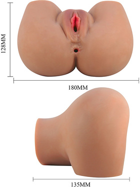 Crazy Bull: Mila, Realistic Masturbator with Vibrator, mörk