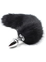 Fox Tail Plug, svart
