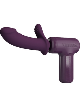 Pretty Love: DJ Scholar, Massage Gun with Dildo, lila