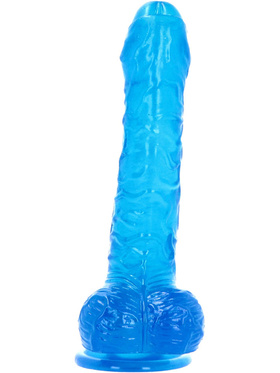 Toyz4Lovers: Made in Italy, Jelly Eros Realistic Dildo, 18.5 cm, blå