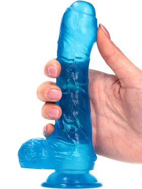 Toyz4Lovers: Made in Italy, Jelly Eros Realistic Dildo, 18.5 cm, blå