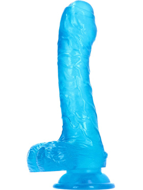 Toyz4Lovers: Made in Italy, Jelly Eros Realistic Dildo, 18.5 cm, blå