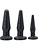 Toyz4Lovers: Timeless, Happy Set Anal Plugs, svart