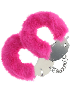 Ouch!: Heavy-duty Fluffy Handcuffs, rosa