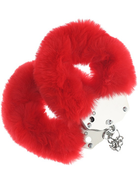 Ouch!: Heavy-duty Fluffy Handcuffs, röd