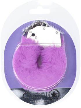 Ouch!: Heavy-duty Fluffy Handcuffs, lila