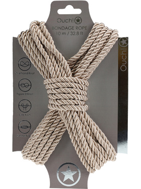 Ouch!: Polyester Bondage Rope, 10m, guld