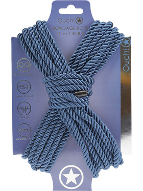 Ouch!: Polyester Bondage Rope, 10m, mörkblå